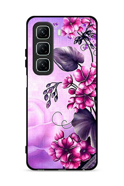 Covernex غطاء حماية لهاتف Infinix Hot 50 5G بخلفية زهور رومانسية