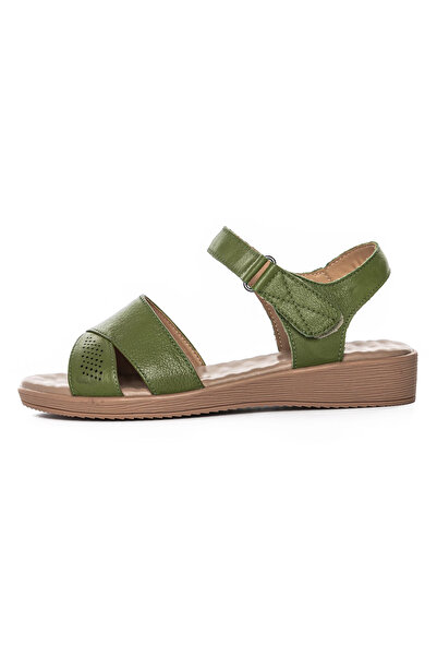 FORMAZIONE Women's Sandals with Low Sole 52033 Green |