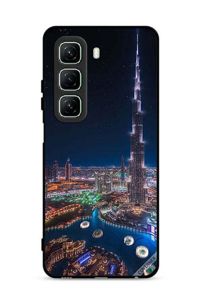 Covernex غطاء حماية لهاتف Infinix Hot 50 5G بمنظر ليلي لوسط المدينة