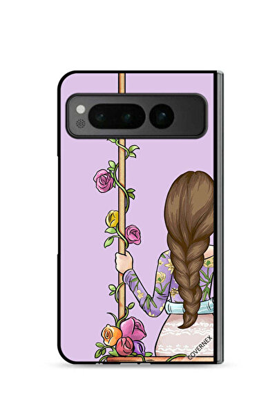 Covernex Google Pixel Fold 5G Protective Case Cover Girl Bff Wallpaper
