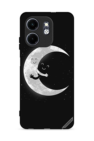 Covernex غطاء حماية لهاتف إنفينيكس سمارت 9 4G بتصميم عناق القمر والسماء المظلمة