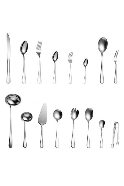 Trendy's 84-piece stainless steel cutlery set, TRENDY'S, chrome