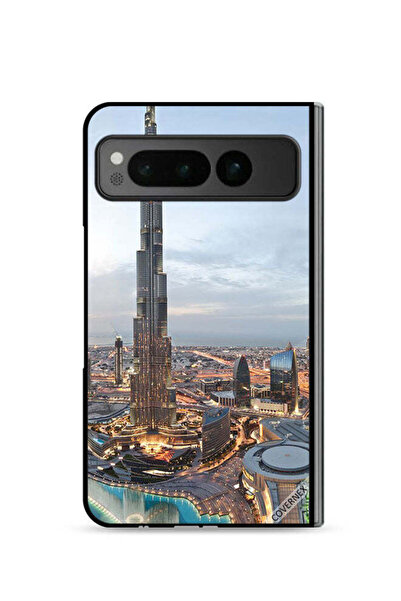 Covernex غطاء حماية لهاتف جوجل بيكسل فولد 5G، منظر جميل لوسط مدينة دبي