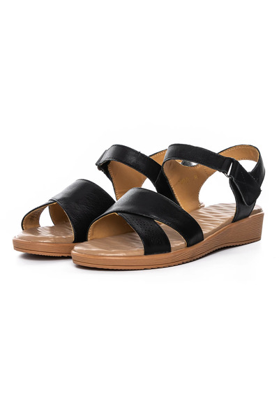 FORMAZIONE Γυναικεία Σανδάλια με Χαμηλή Σόλα 52033 Μαύρα |