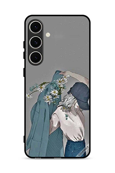 Covernex غطاء حماية لهاتف سامسونج جالاكسي S24 FE 5G، رسم فتاة ترتدي معطفًا