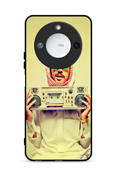 Covernex غطاء حماية لهاتف Honor X60 5G يحمل جهاز موسيقى عتيق