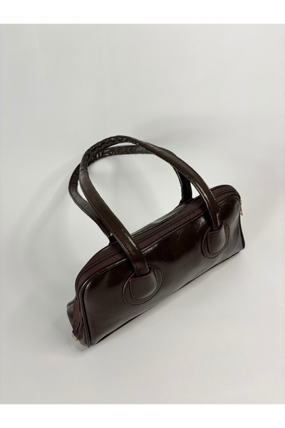 Beshora حقيبة يد وكتف نسائية ذات مقبض طويل باللون البني من يوليو