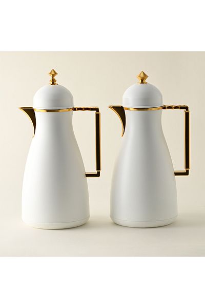 Dallaty white plastic flask 1L 2 pcs