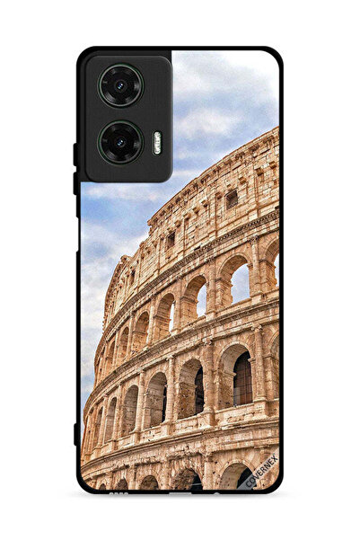 Covernex غطاء حماية لهاتف موتورولا موتو جي 35 5G بتصميم مبنى عتيق