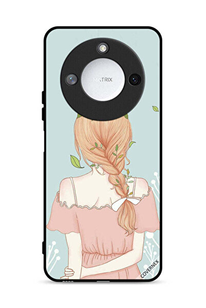 Covernex غطاء حماية لهاتف Honor X60 5G بفتاة واقفة بمظهر لطيف