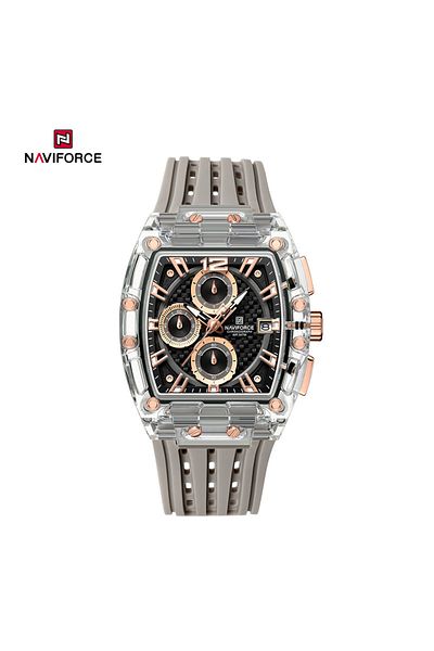 MACON NF7105 Sports Transparent Waterproof Quartz Silicone Multifunctional Chronograph Men Watch