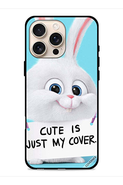 Covernex غطاء حماية لجهاز Apple iPhone 16 Pro، أرنب لطيف هو مجرد غطاء خاص بي