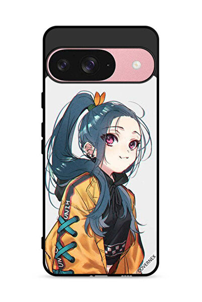 Covernex Google Pixel 9 Protective Case Cover Cute Girl Feeling Cold