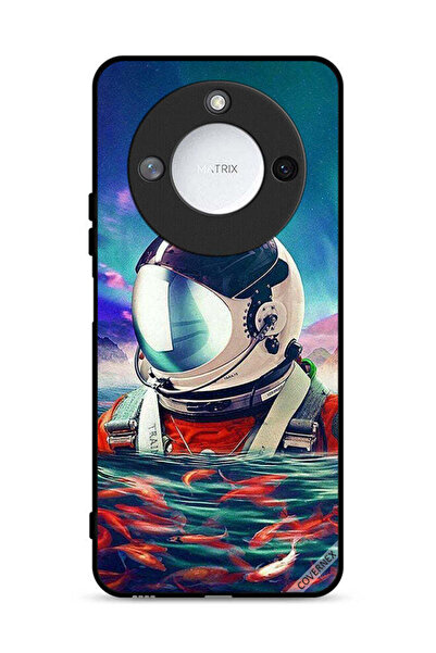 Covernex غطاء حماية لهاتف Honor X60 5G بتصميم رائد فضاء في بحر الأسماك