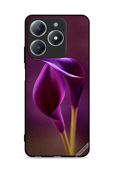 Covernex غطاء حماية لهاتف Realme C63 4G بنقشة زهرتين جميلتين