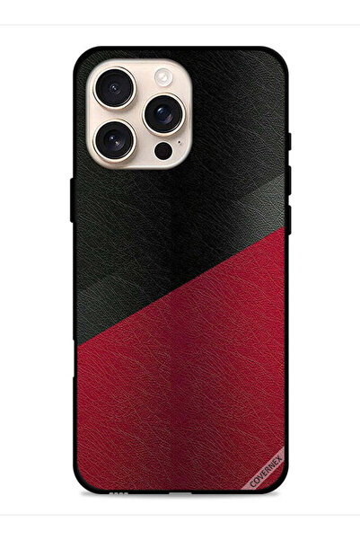 Covernex غطاء حماية جلدي بنقشة جلد البقر لهاتف Apple iPhone 16 Pro Max