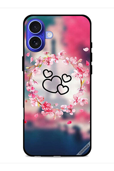 Covernex غطاء حماية لجهاز آيفون 16 من آبل، مشبك فني على شكل قلوب