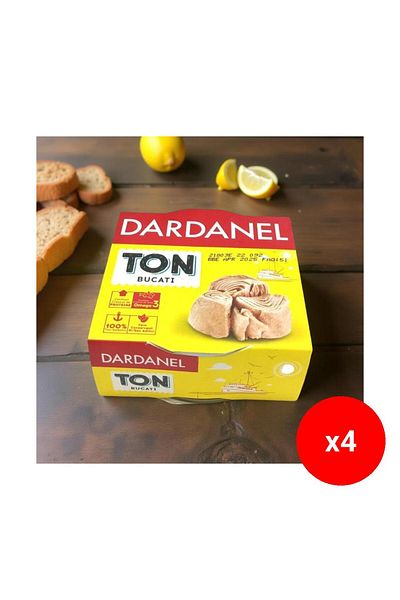 Dardanel Bucăți de ton în ulei 150g x 4 bucăți