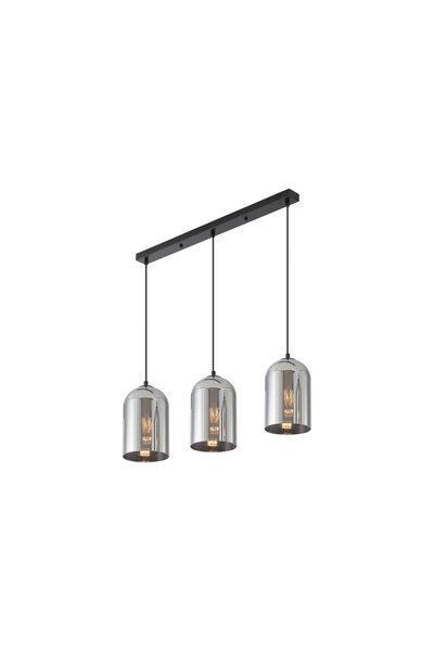 Braytron PENDUL LINIAR S004S-3H-3xE27-SMK STICLA