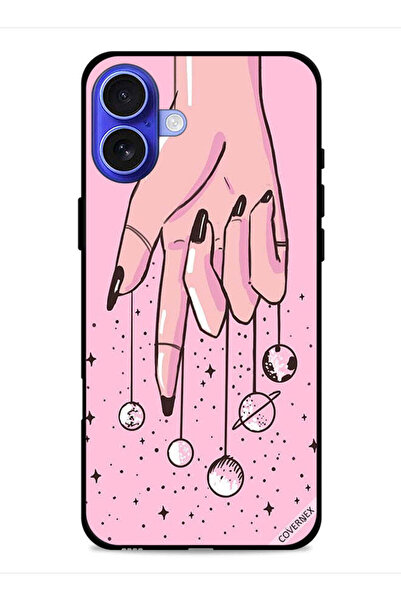 Covernex غطاء حماية لجهاز Apple iPhone 16 Plus بتصميم كواكب معلقة من الأصابع