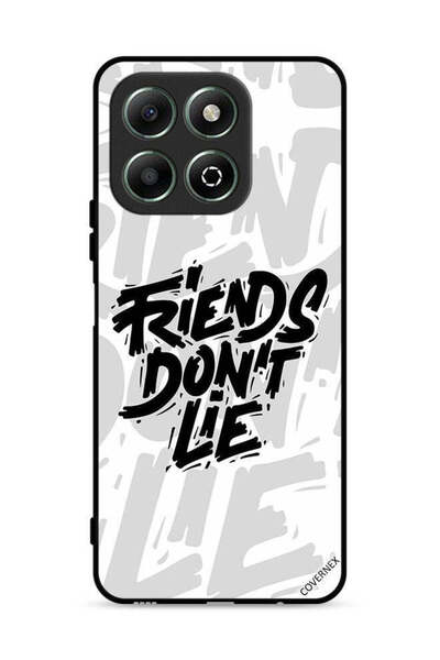 Covernex غطاء حماية لهاتف Honor X6b 4G بتصميم خط عربي - أصدقاء لا يكذبون