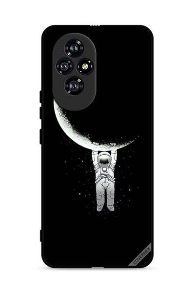 Covernex غطاء حماية لهاتف Honor 200 5G، صورة رائد فضاء معلق على القمر، مطبوعة