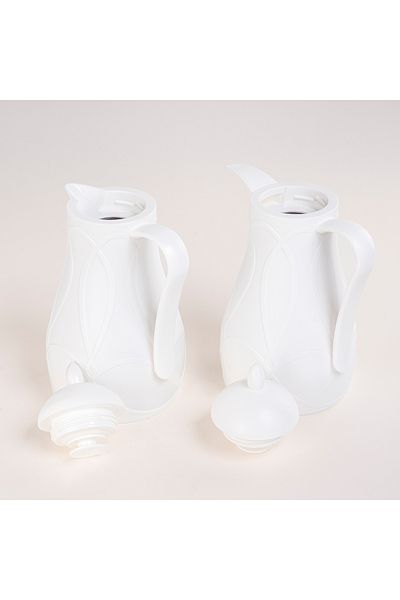 Dallaty white plastic flask 1L 2 pcs