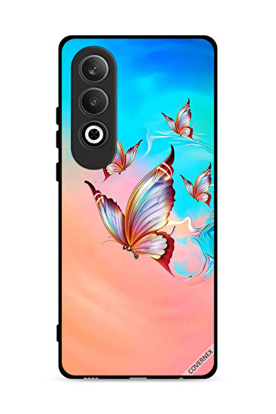 Covernex غطاء حماية لهاتف OnePlus Nord CE4 5G بنقشة فراشات تحلق فوق لون الطلاء