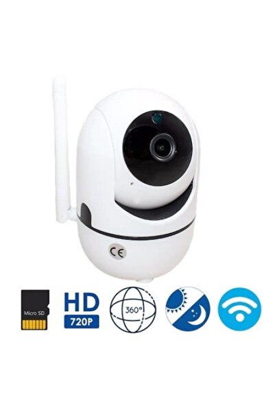 NO BRAND Camera IP pentru supraveghere video, Wi-Fi, Control de pe telefon, Rotativa 360, Alb