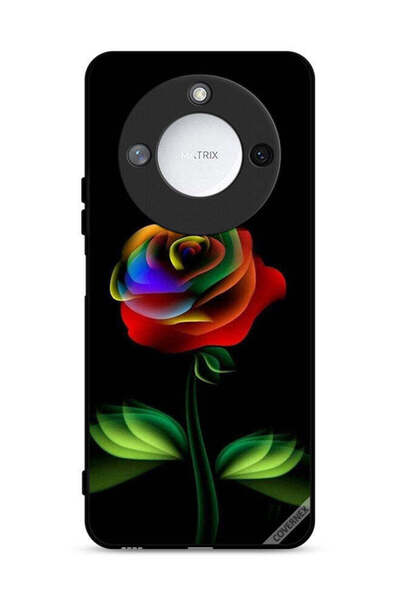 Covernex Honor X9c Smart 5G Protective Case Cover Rainbow Color Rose