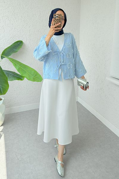 EFSUN MODA ΓΥΝΑΙΚΕΙΟ ΚΟΡΥΦΑΙΟ ΚΟΜΙΝΟ ΜΕ ΛΕΠΤΟΜΕΡΕΙΑ