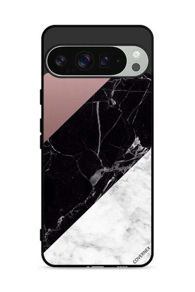 Covernex غطاء حماية لجهاز Google Pixel 9 Pro بنمط مزيج من الرخام والبساطة