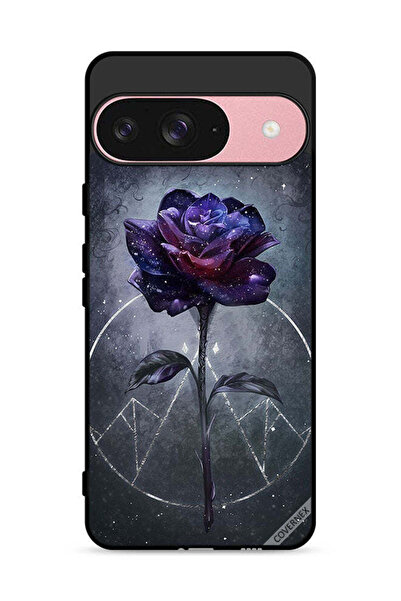 Covernex غطاء حماية لجهاز Google Pixel 9 بخلفية زهور داكنة