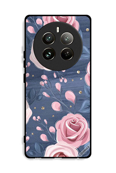 Covernex غطاء حماية لهاتف Realme 12 Pro Plus 5G بنقشة الورود والأوراق