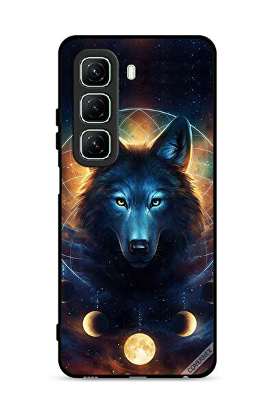Covernex غطاء حماية لهاتف Infinix Hot 50 5G بتصميم ذئب في الفضاء