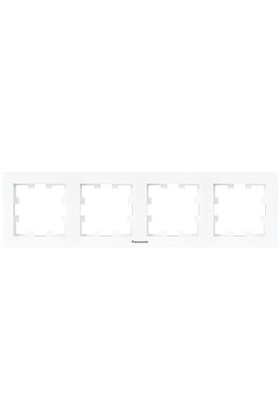 PANASONIC Horizontal frame with 4 modules Karre Plus 55 White