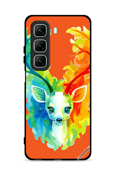 Covernex غطاء حماية لهاتف Infinix Hot 50 5G بطبعة غزال ملون