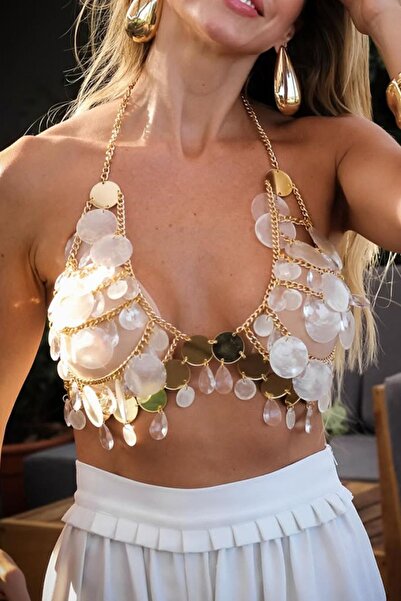 LIVOSH Шикарний бюстгальтер з паєтками та ланцюжками