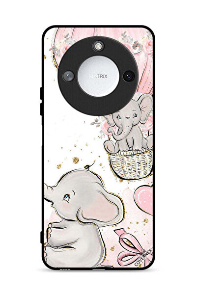 Covernex غطاء حماية لهاتف Honor X9c Smart 5G برسومات فيلة صغيرة