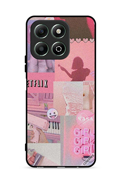 Covernex غطاء حماية لهاتف Honor X6b 4G بتصميم مشبك فني للبنات