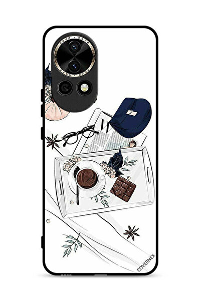 Covernex غطاء حماية لهاتف هواوي نوفا 13 5G بتصميم فن القهوة والشوكولاتة