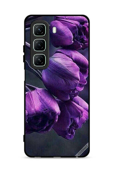 Covernex غطاء حماية لهاتف Infinix Hot 50 5G بنقشة زهور داكنة