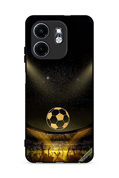 Covernex غطاء حماية لجهاز Infinix Hot 50i 4G، أسود، بخلفية فيلم كرة قدم كلاسيكية