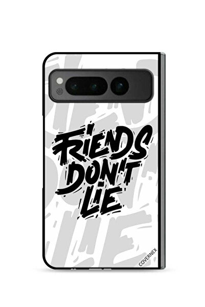 Covernex غطاء حماية لهاتف Google Pixel Fold 5G بطبعة "الأصدقاء لا يكذبون"