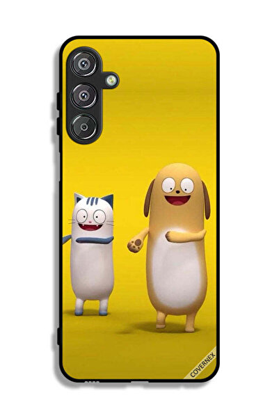 Covernex غطاء حماية لهاتف سامسونج جالاكسي F16 5G قصة قطة وكلب