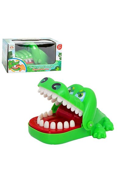 ZOUN Interactive Finger Biting Crocodile Toy, ZOUN, 15x10x7.5 cm, Green
