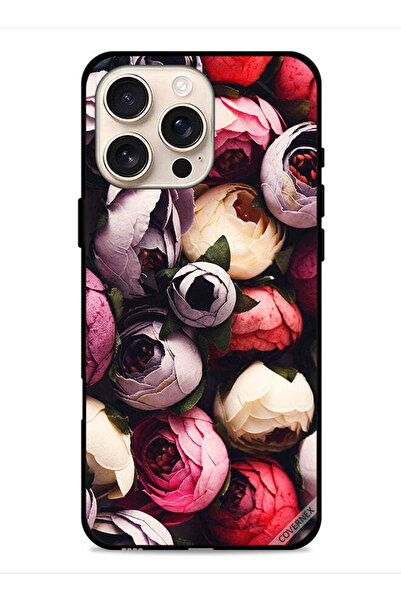 Covernex غطاء حماية لجهاز Apple iPhone 16 Pro Max، وردي داكن مخروطي