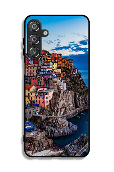 Covernex غطاء حماية لهاتف سامسونج جالاكسي A16 4G، منازل ملونة على البحر