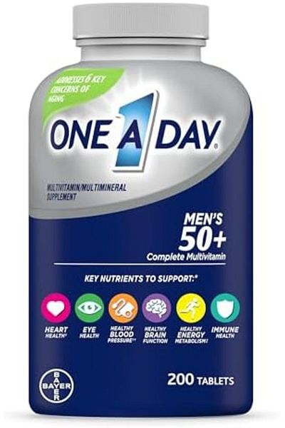 One A Day فيتامينات متعددة صحية للرجال فوق سن الخمسين، 200 قرص