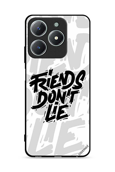 Covernex غطاء حماية لهاتف Realme C63 4G بطبعة "أصدقاء الخط لا يكذبون"